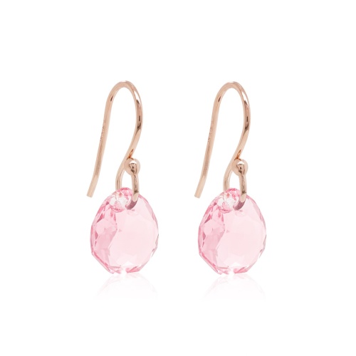 Pear Drop Earrings Rose Gold-plated Light Rose