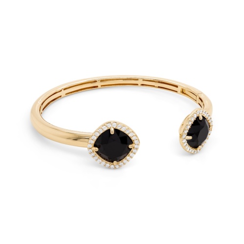 Jet spalvos Fancy Stone apyrankė