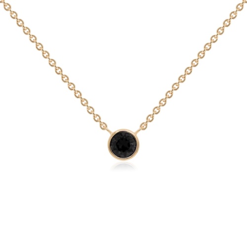 Single Crystal Necklace Yellow Gold-plated 