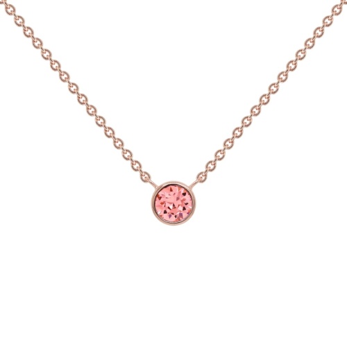 Single Crystal Necklace Gold-plated 