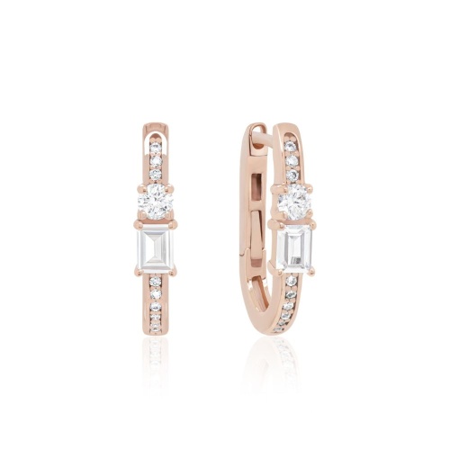 Frostline Hoops Rose gold-plated