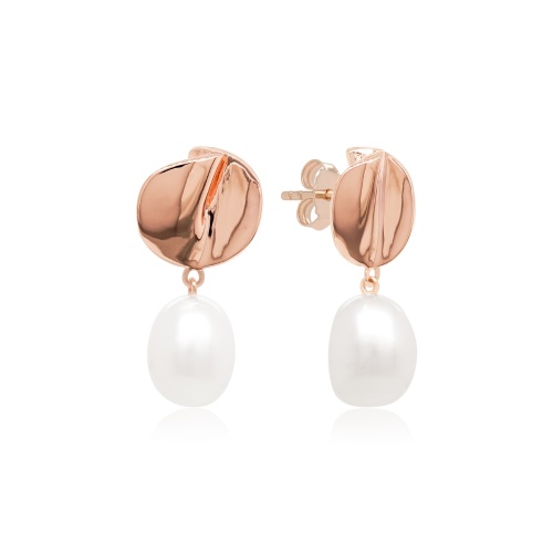 Liquid Gold Pearl Drop Earrings and a Candy Box