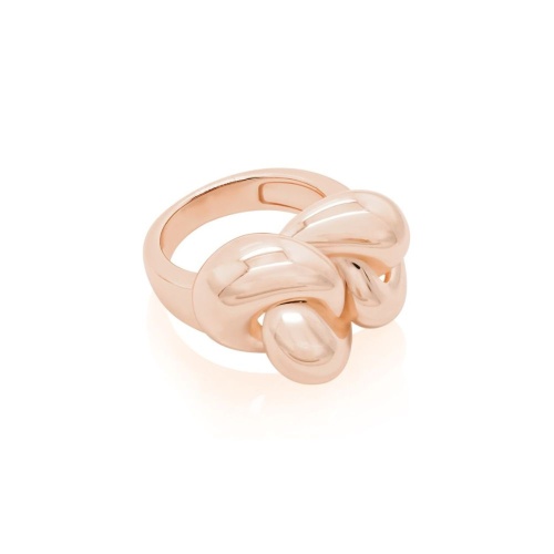 Bold Knot ring Rosé Gold Plated