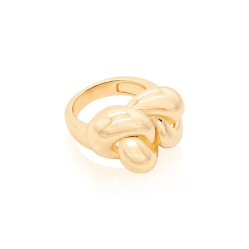 Bold Knot ring Yellow Gold-Plated