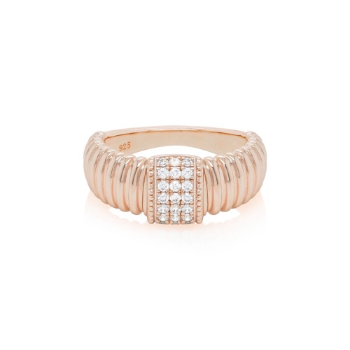 Central Luxe ring Rosé Gold Plated