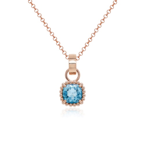 Charm Necklace Set Golgplated 8mm