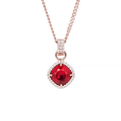 Fancy Stone Necklace Set Gold-plated 10mm