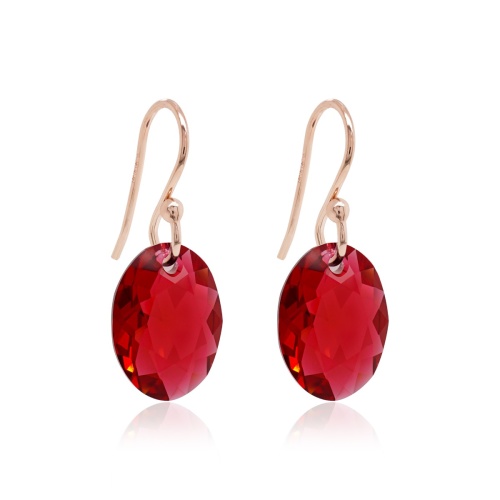 Oval Cut earrings Scarlet