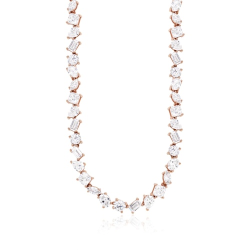 Ice Queen Necklace Rose gold-plated