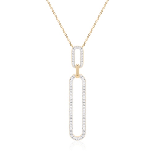 Link Necklace Yellow gold-plated