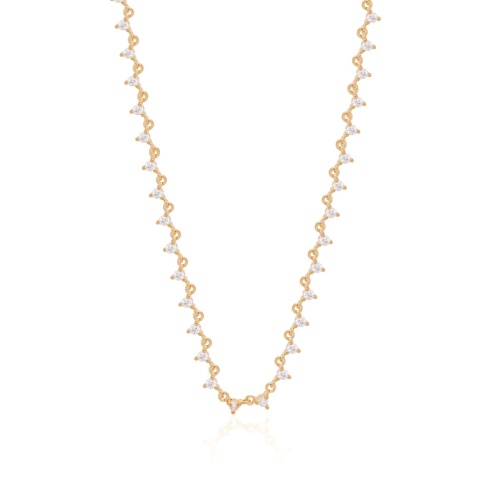  Riviére necklace Yellow gold-plated