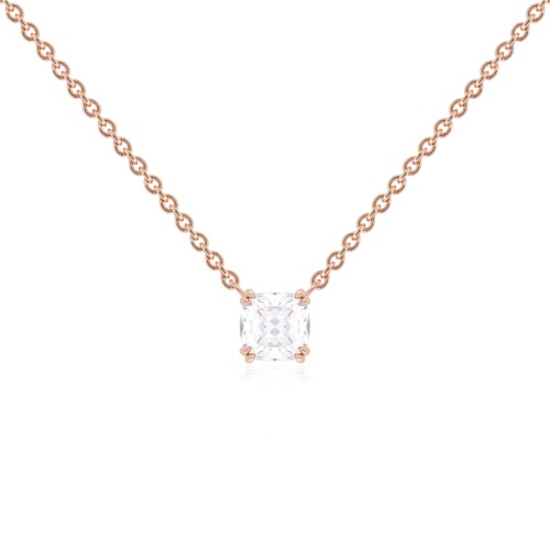 Crown Necklace Rose Gold-plated