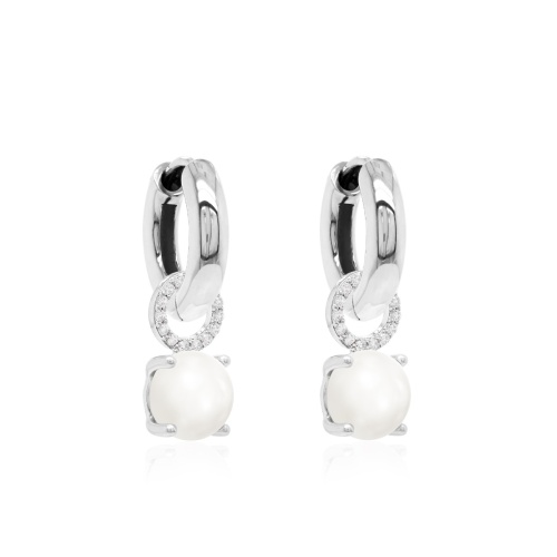 Sparkling Freshwater Pearl earring set