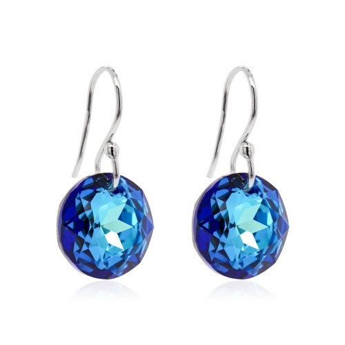 Classic cut earrings Bermuda Blue