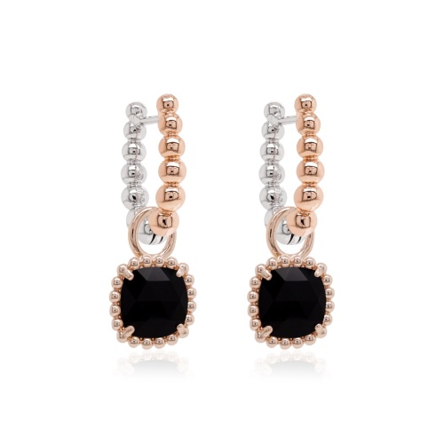 Bubbly Earring Set Rose Gold-plated Jet