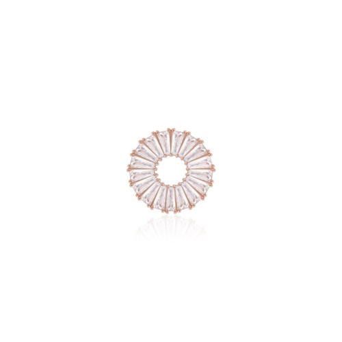 Crown Necklace Charm Rose gold-plated