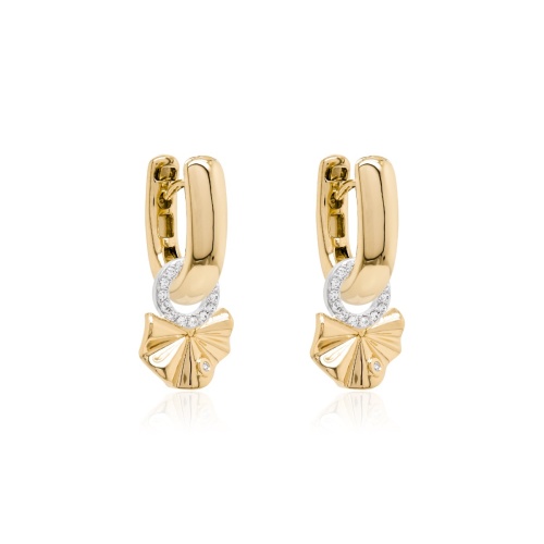 Gilded Wave Earring Set Yellow gold-plated