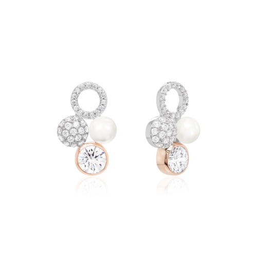 Lustrous Elegance charms Rhodium/Rose gold plated