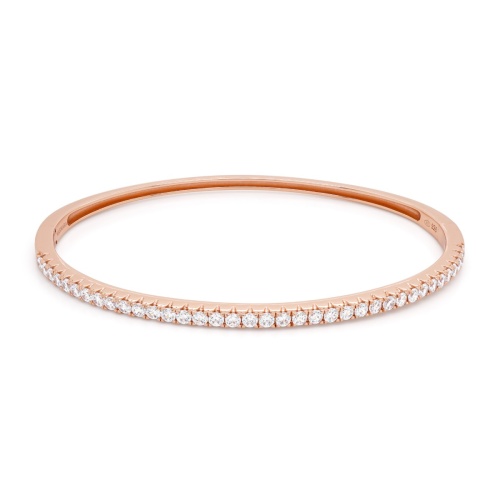 Tennis Bangle Rose Gold-plated 2mm