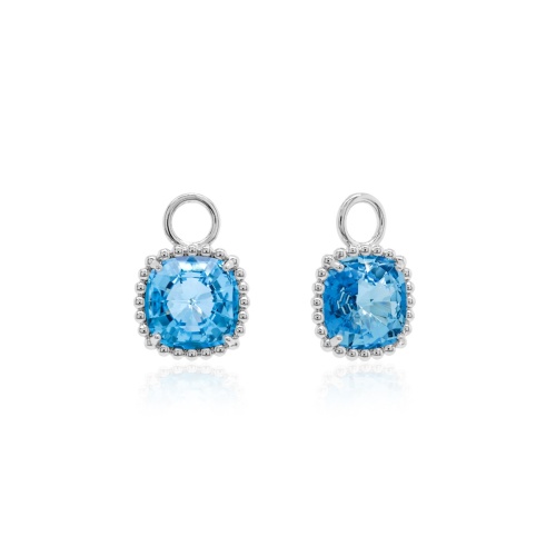 Bubbly earring charms Aquamarine