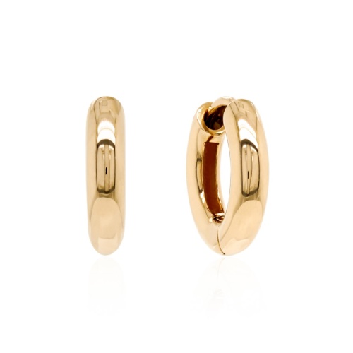 Pure Classic Base Earrings Yellow gold-plated