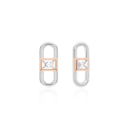 Fabulous Zirconia Link charms Rose-gold plated