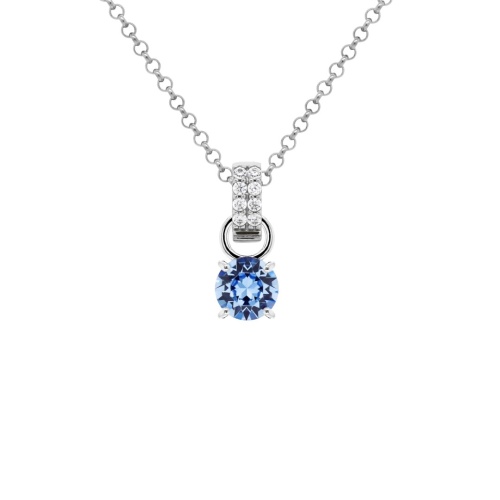 Mini Charm Necklace Set Lt Sapphire