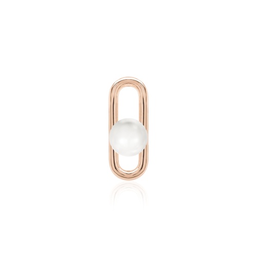 Fabulous Pearl Link Necklace charm Rose-gold plated