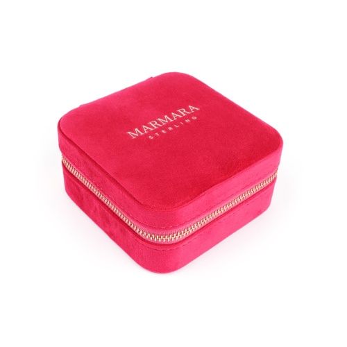 MARMARA Luxury Travel size jewellery box Hot Pink