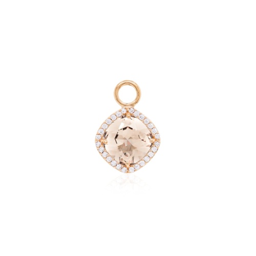 Fancy Stone Charm Light Silk Yellow Gold-plated