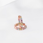 Rainbow Luxury MIX Hoops Rose-gold plated
