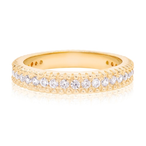 Elongated Ring Yellow Gold-plated