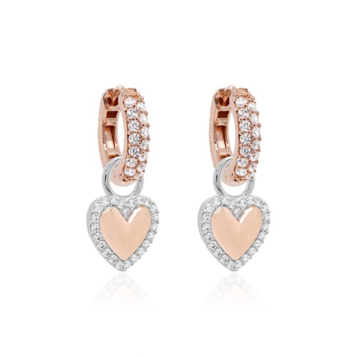 Classic Bubbly  Heart Earring set