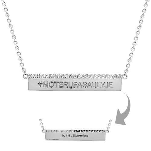 925 Silver necklace #moterupasaulyje