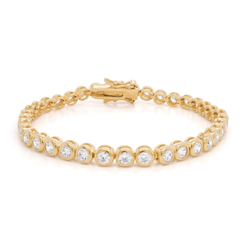 Bazel Bracelet Yellow Gold-plated 17cm