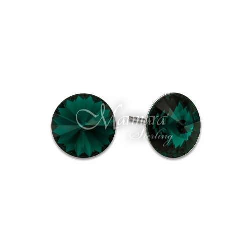 Stud Earrings Emerald