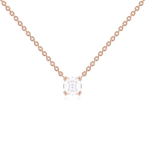 Crown Necklace Rose Gold-plated