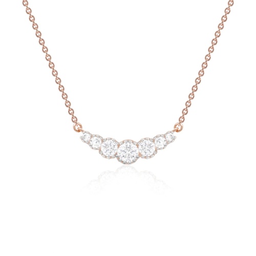 Vintage Drop Necklace Rose Gold-plated