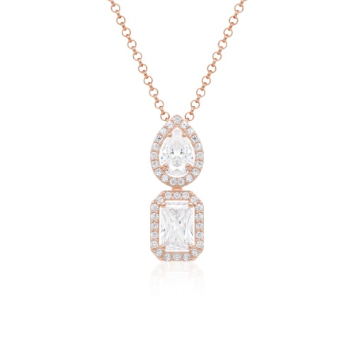 Diva Necklace Rose Gold plated