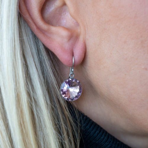 Rivoli earrings Violet