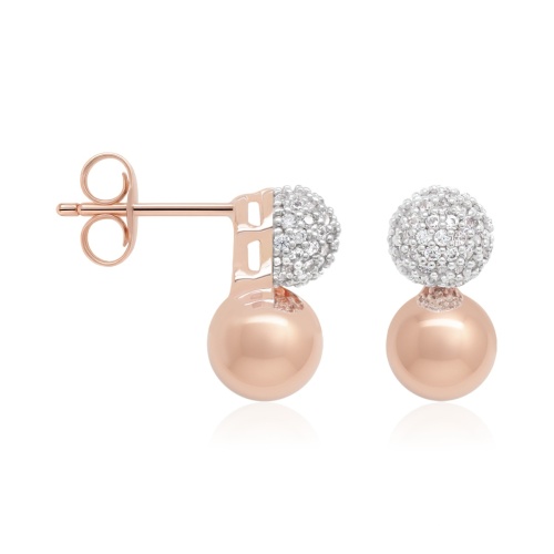 Glimmer Duo Stud earrings