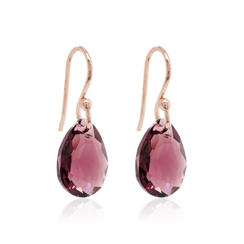 Drop earrings Amethyst