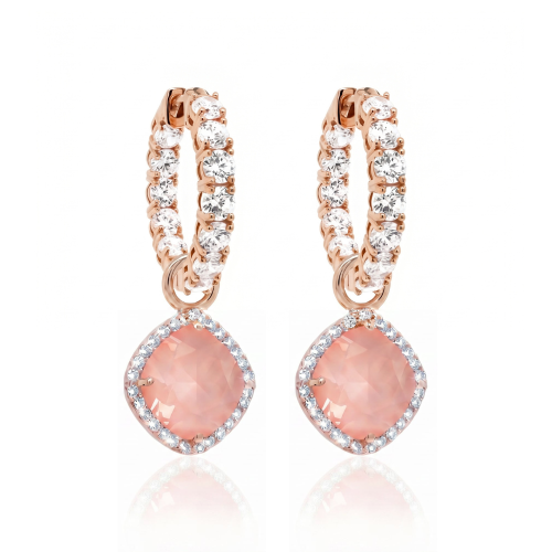 Luxury Hoop Earrings Flamingo Ignite Ros&eacute;