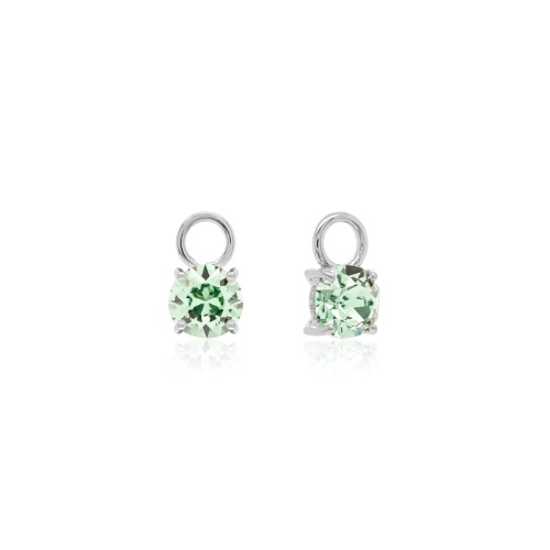 Mini Charms Rhodium plated Chrysolite