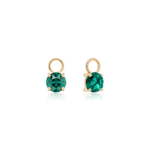 Mini Charms Yellow gold-plated Emerald