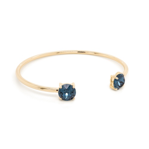 Round Stone Bangle Bracelet Yellow gold-plated Montana