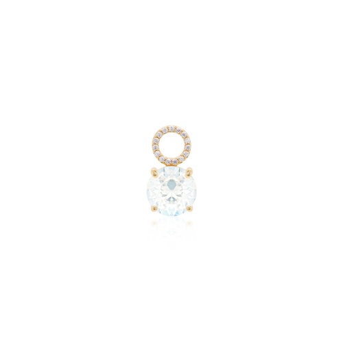 Single Charm Yellow gold-plated Moonlight