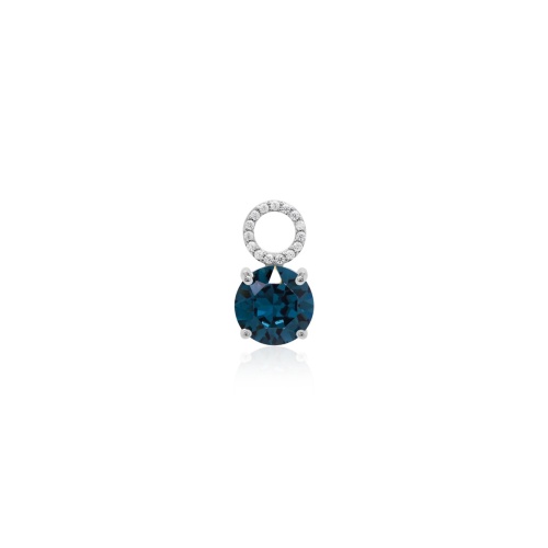 Single Charm Montana Rhodium plated