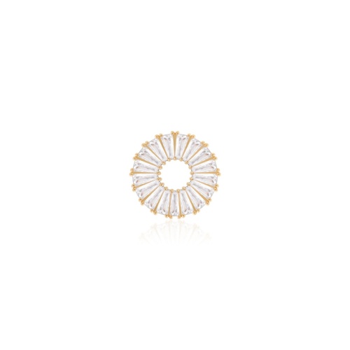 Crown Necklace Charm Yellow gold-plated