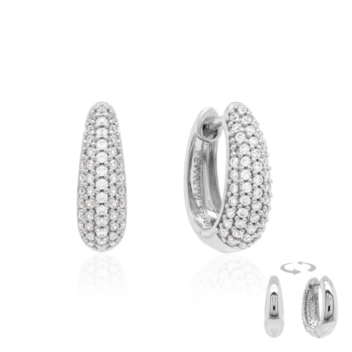 Pear Huggie earrings